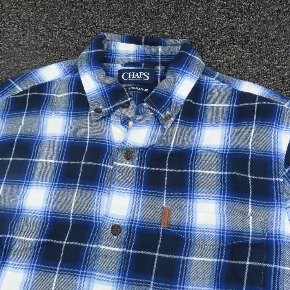 Chaps Chaps Shirt Adult Small Blue & White Plaid … - image 2