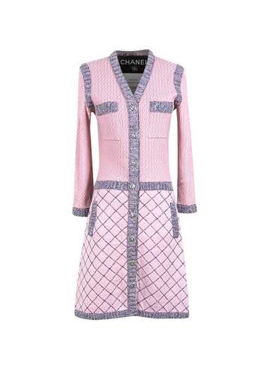 Product Details Chanel Pink Knitted Dress with Ca… - image 1
