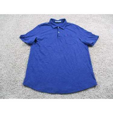 Vintage Criquet Polo Shirt Mens XL Blue Short Sle… - image 1