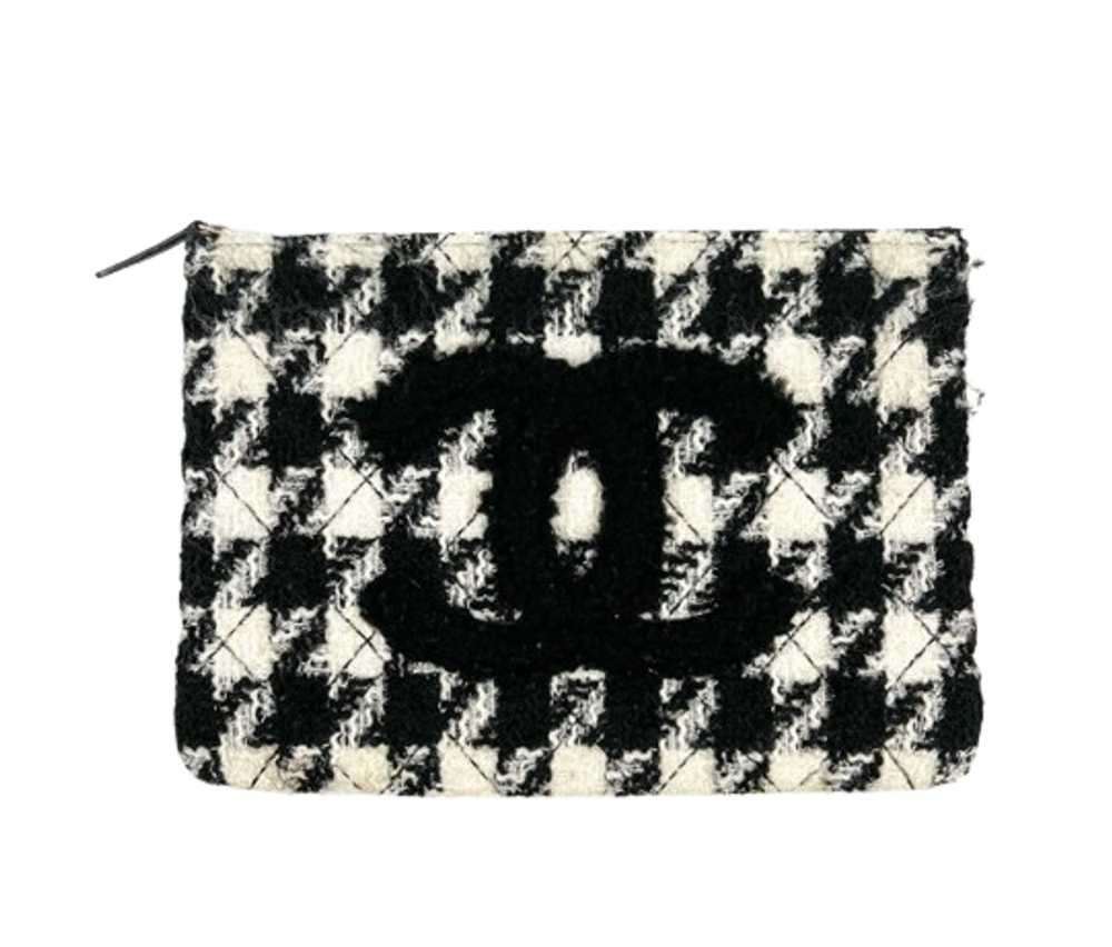 Product Details Houndstooth Tweed Zip Pouch - image 1
