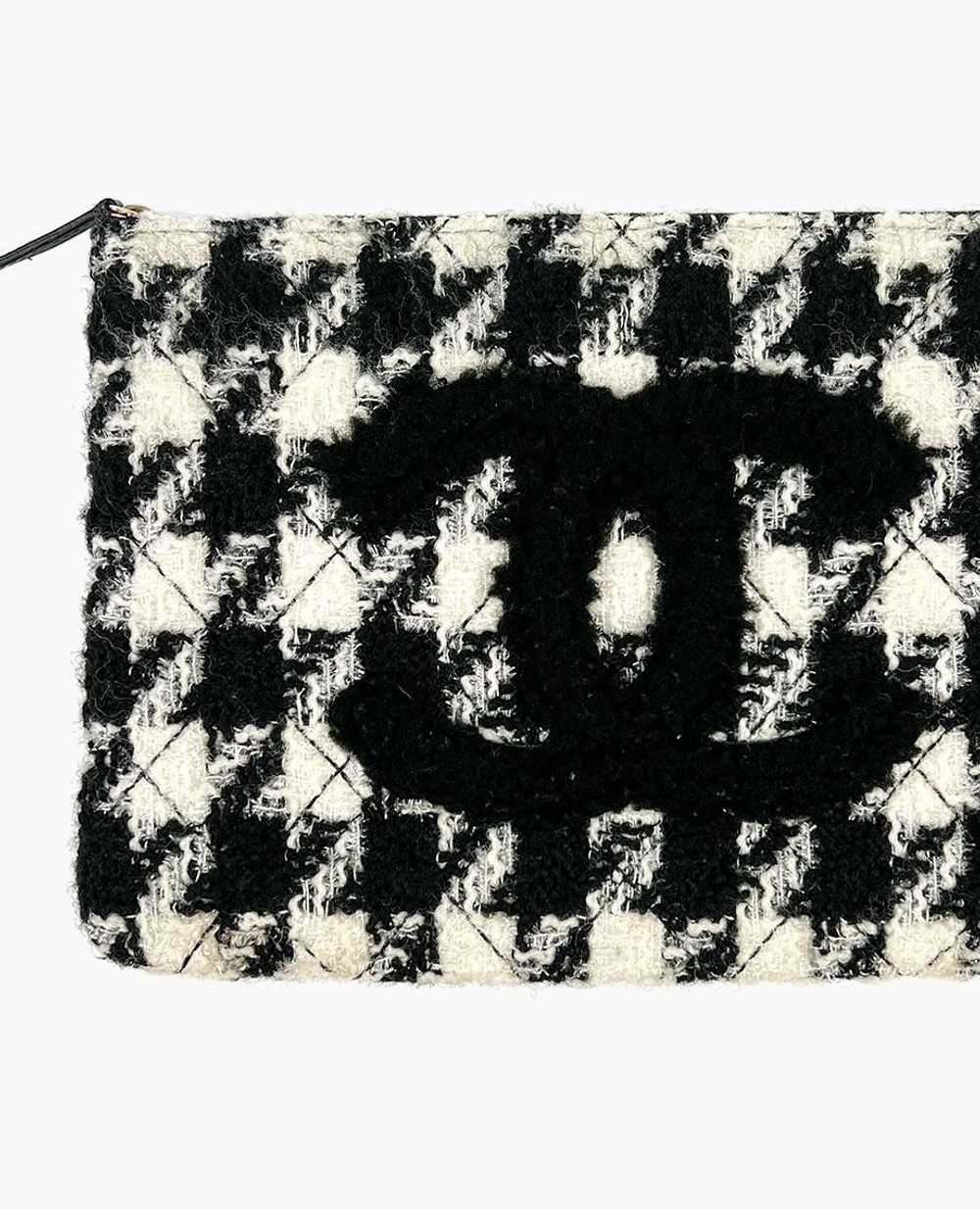 Product Details Houndstooth Tweed Zip Pouch - image 3
