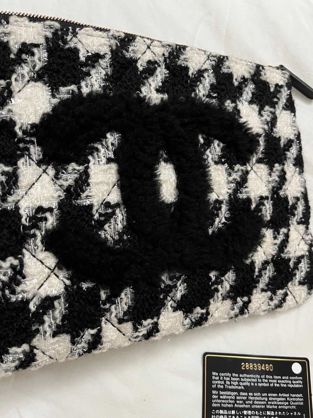 Product Details Houndstooth Tweed Zip Pouch - image 9