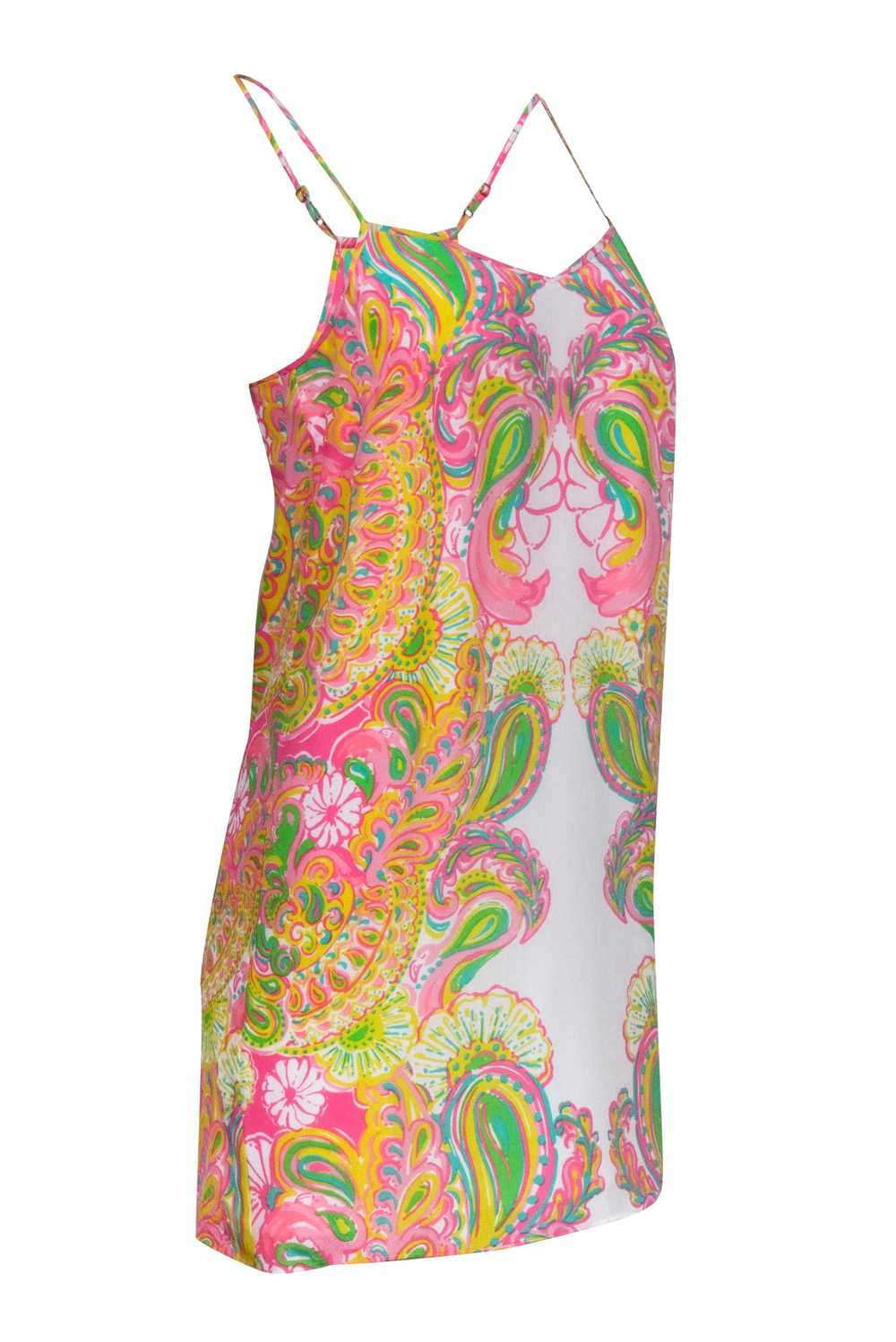 Lilly Pulitzer - Pink, White, & Yellow Paisley Pr… - image 2