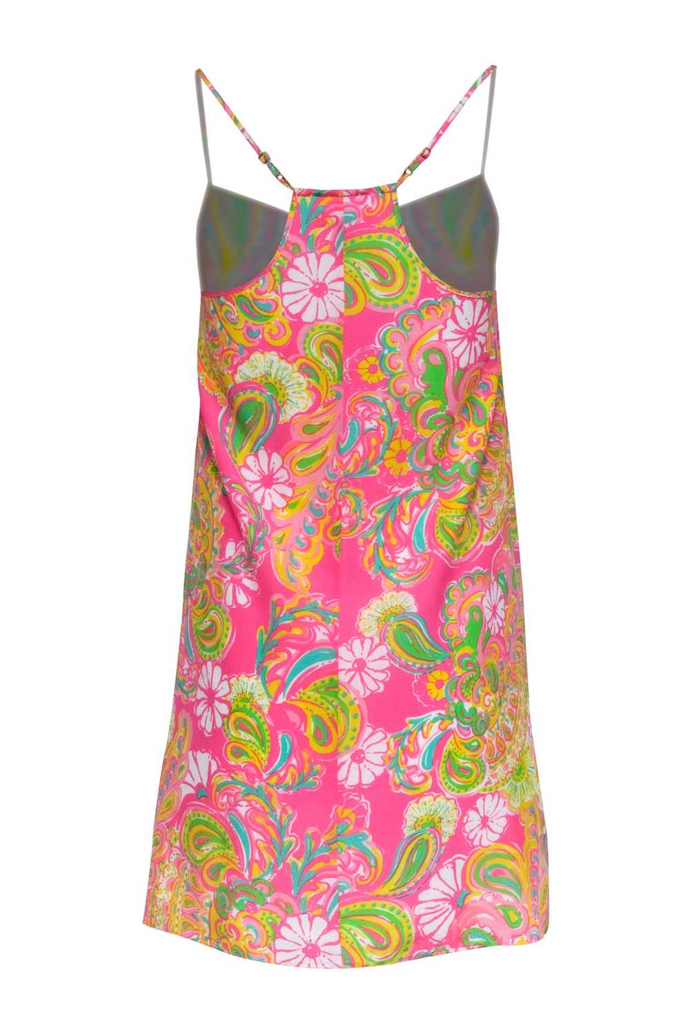 Lilly Pulitzer - Pink, White, & Yellow Paisley Pr… - image 3