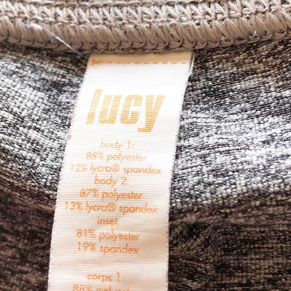 Lucy Medium Leggings Cropped Grey Pink Zipper Poc… - image 3