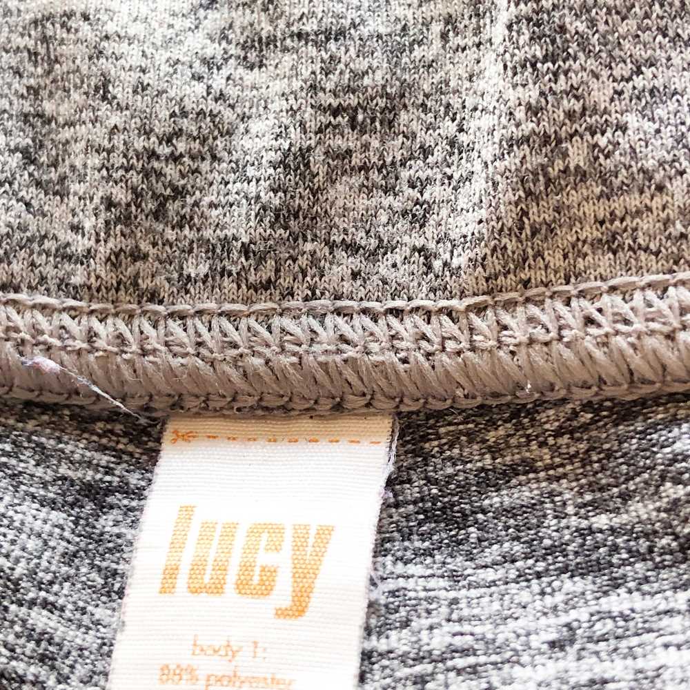 Lucy Medium Leggings Cropped Grey Pink Zipper Poc… - image 4