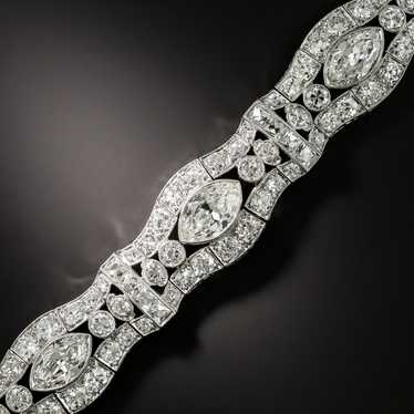 Art Deco Marquise Diamond 'Waves' Bracelet - image 1