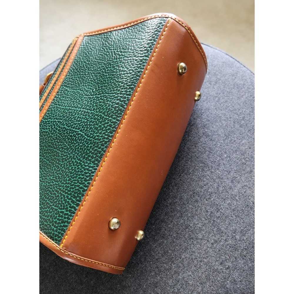 Vintage  Dooney & Bourke Green Pebble Leather Bro… - image 3