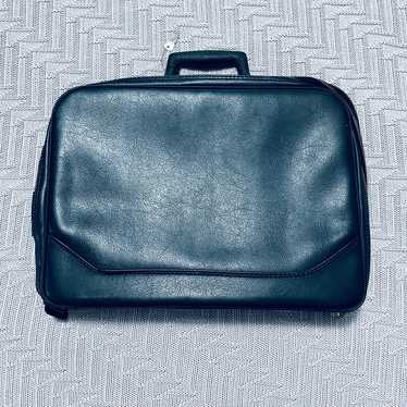 Vintage 1960s vinyl briefcase travel carryon - image 1
