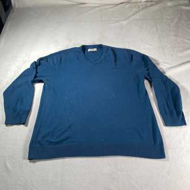 Vintage Hawker Rye Sweater Mens XXL Blue Cotton C… - image 1