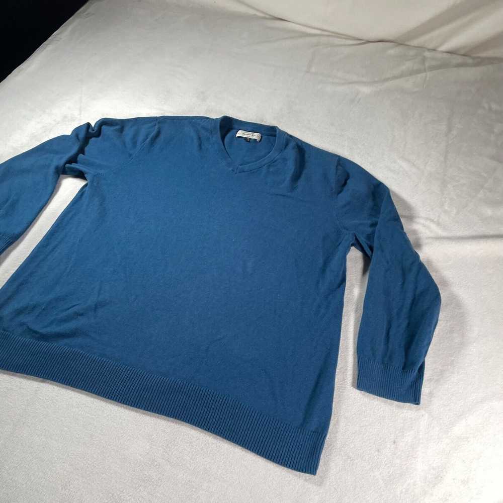 Vintage Hawker Rye Sweater Mens XXL Blue Cotton C… - image 2