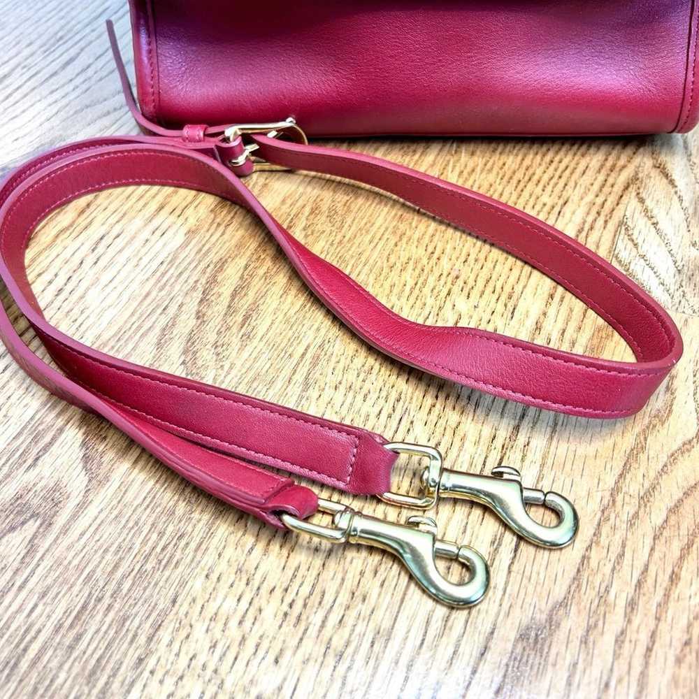 OFFER PENDING! Coach Vintage Red Leather Top Hand… - image 5