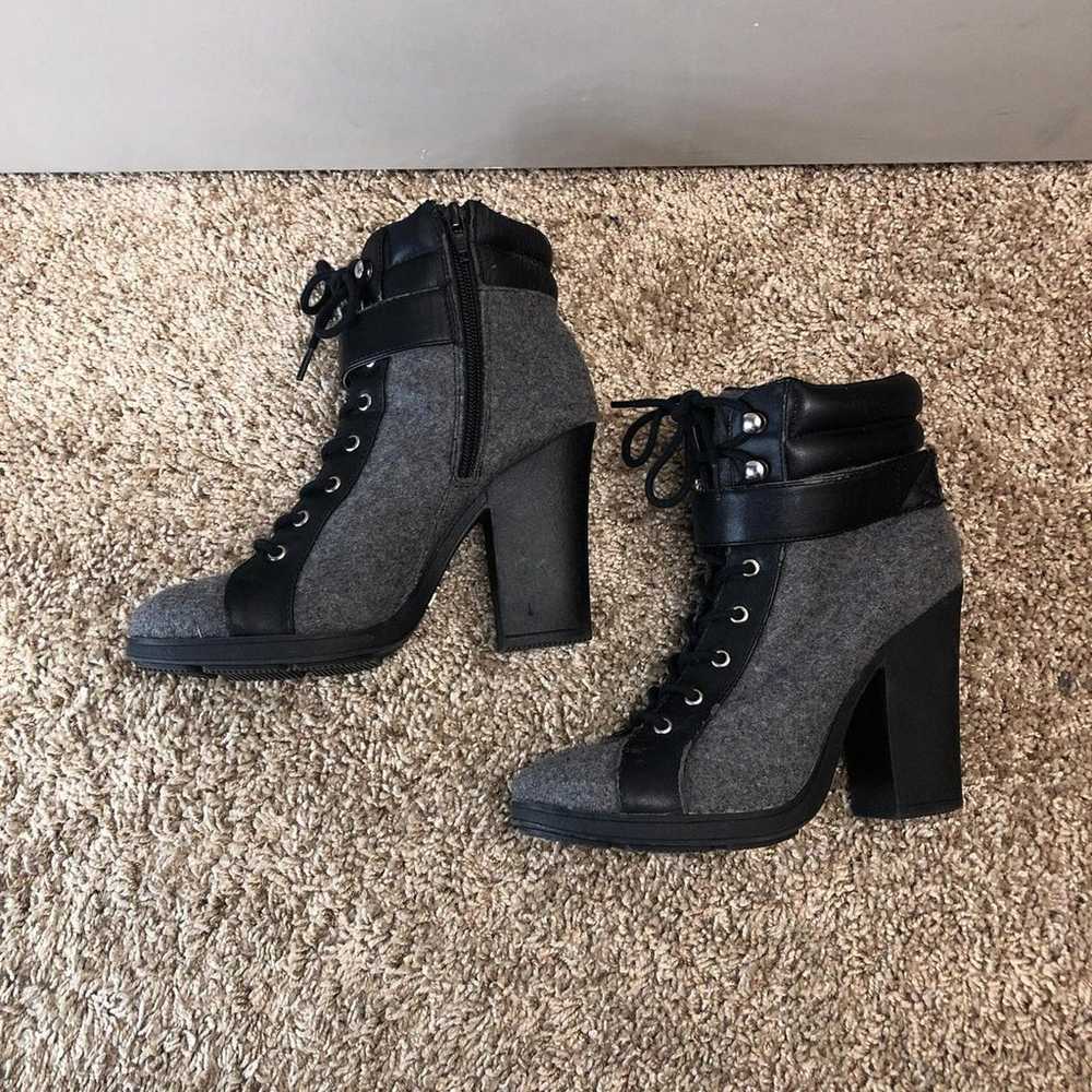 Women’s Grey and Black Wool Juicy Couture Booties - image 1