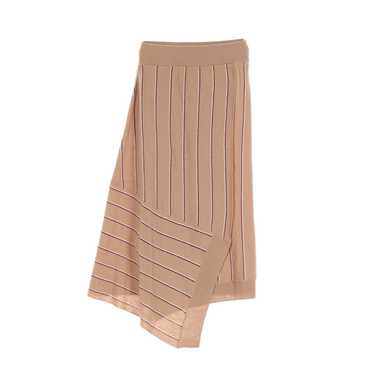 Stella McCartney Knit Skirt Stripe Wool Beige Bor… - image 1