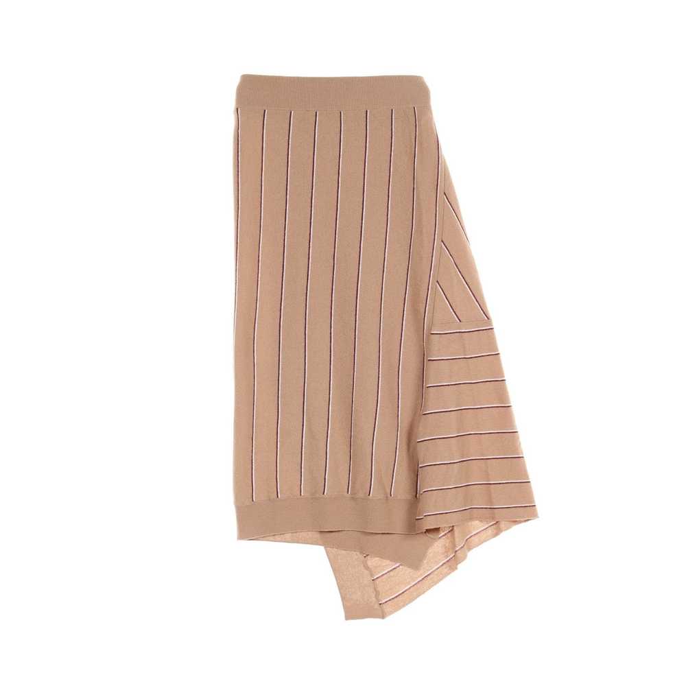 Stella McCartney Knit Skirt Stripe Wool Beige Bor… - image 2