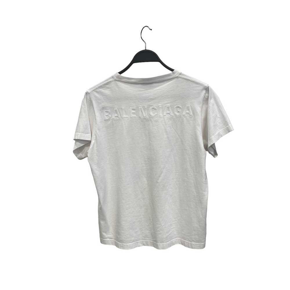BALENCIAGA/T-Shirt/L/Cotton/WHT/EMBROIDERED LOGO - image 2