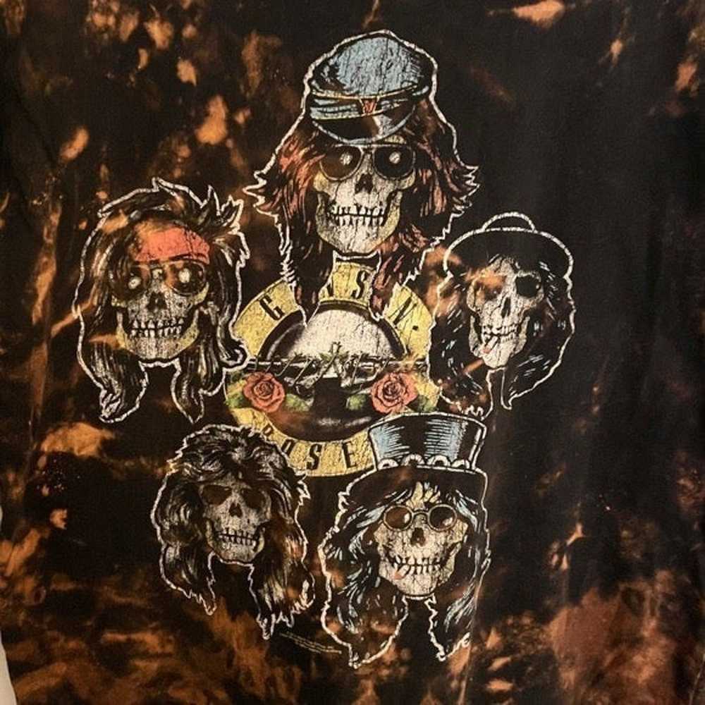 Guns N’ Roses Bleach Dyed Graphic Tee Un - image 6