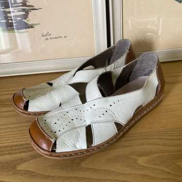 Rieker Antistress Antique White Leather Shoes Com… - image 1