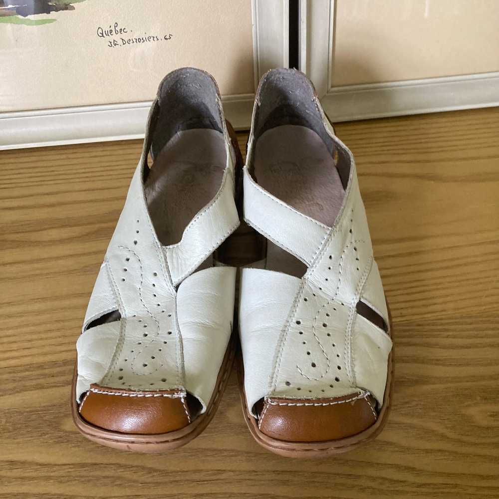 Rieker Antistress Antique White Leather Shoes Com… - image 2