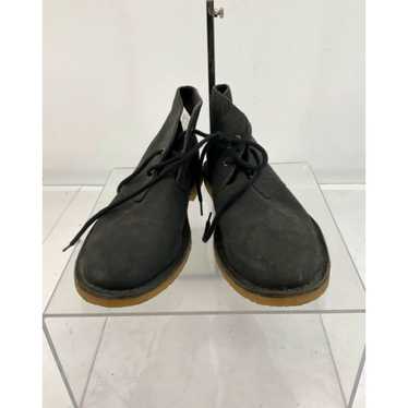 Ugg UGG Groveland Black Leather Lace-Up Chukka Bo… - image 1