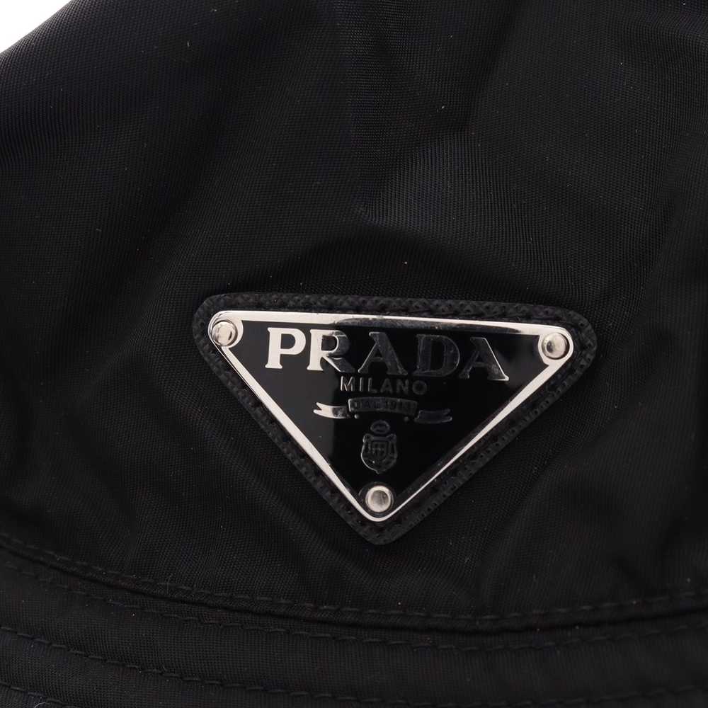 Prada Re-Nylon Bucket Hat Nylon Black Prada Logo … - image 7
