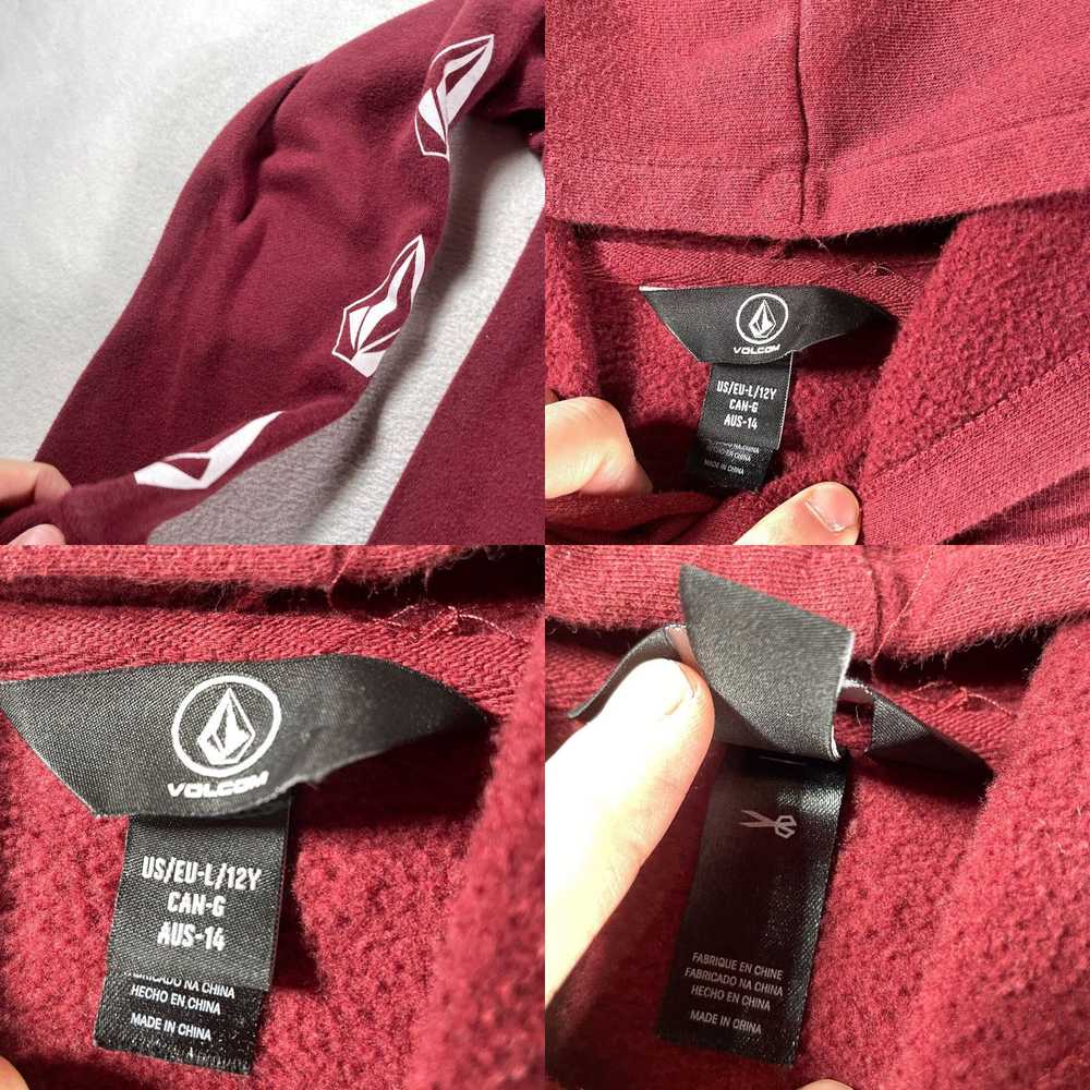 Volcom Volcom Hoodie Youth Large Red Sweatshirt Y… - image 4