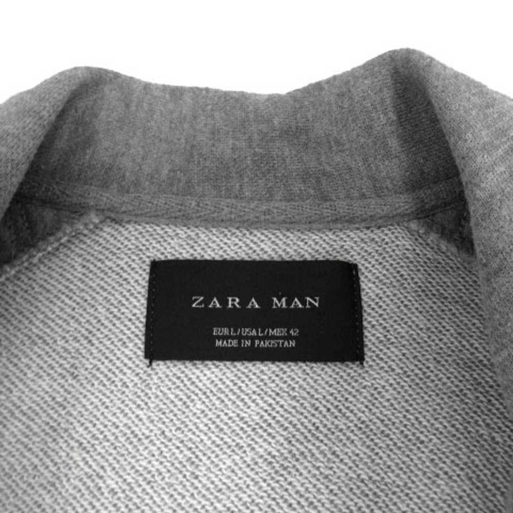Zara Man Rider'S Jacket Sweat Double Patch Long S… - image 8