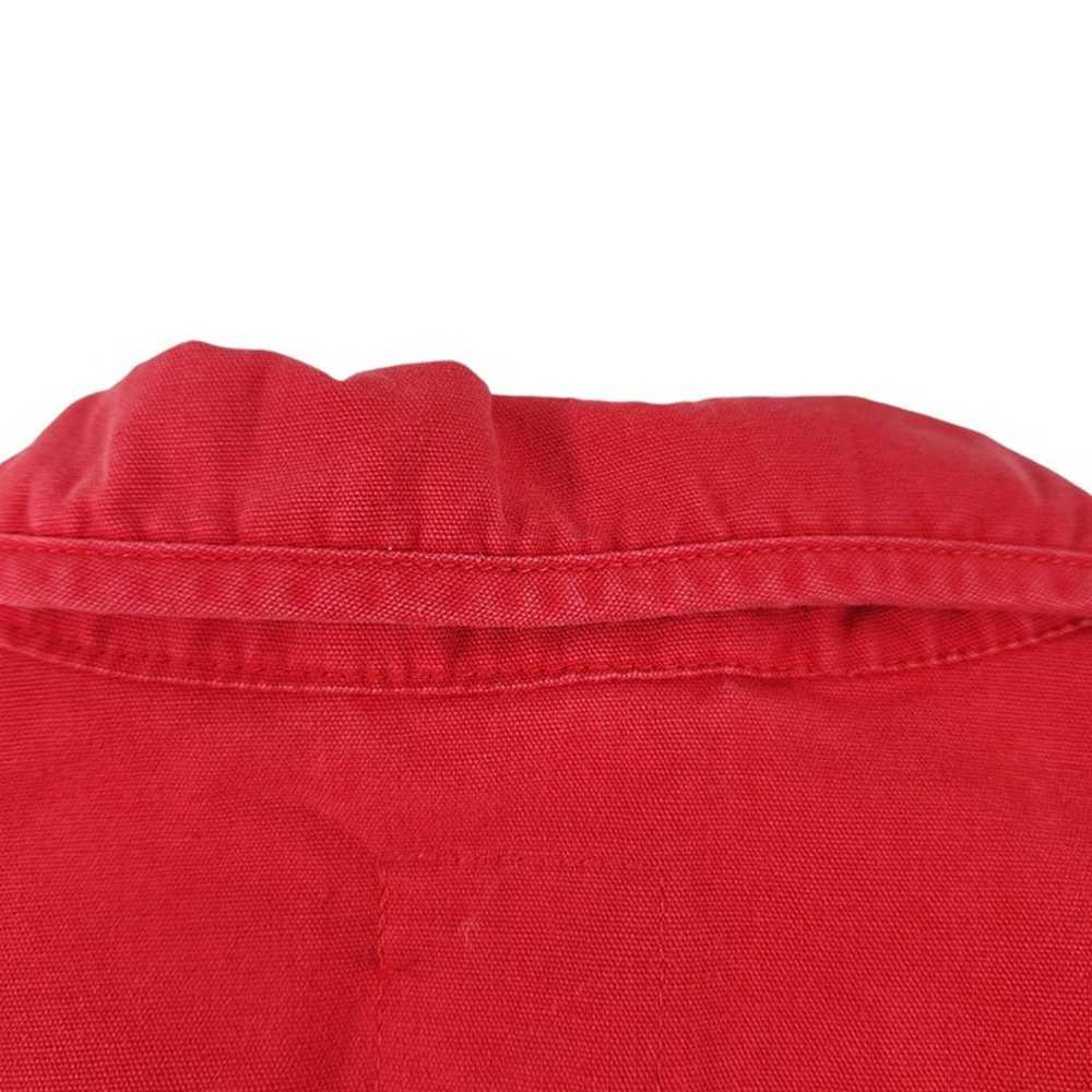 Vintage 90s Red Denim Button Up Vest Liz Wear Twe… - image 7