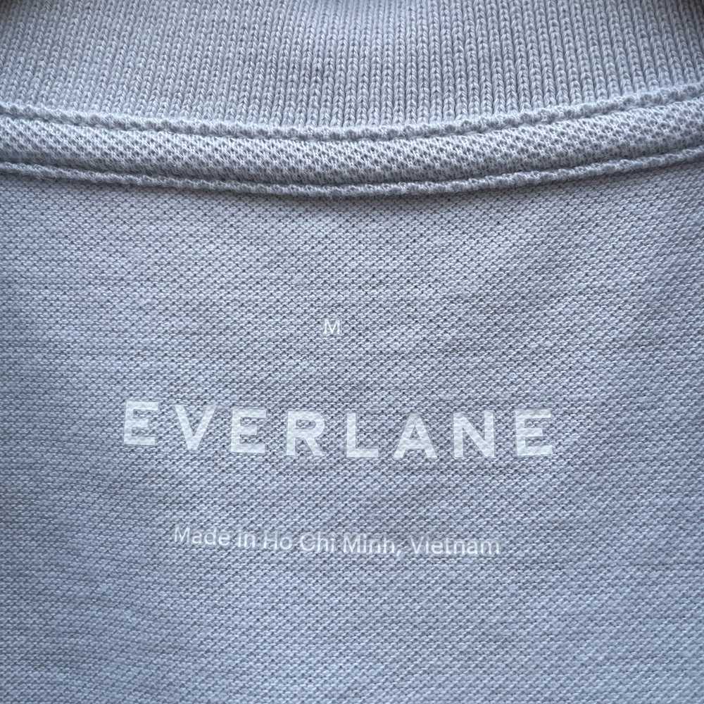 Everlane Blue Grey Organic Polo Shirt Medium Unif… - image 2