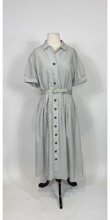 1950s - 1960s George Hess Blue and White Gingham C