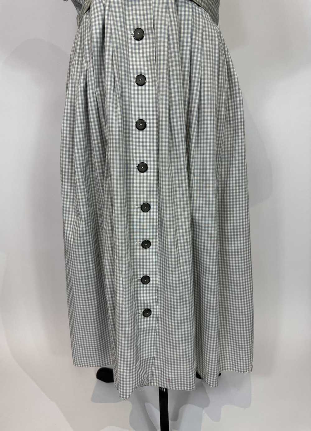 1950s - 1960s George Hess Blue and White Gingham … - image 3
