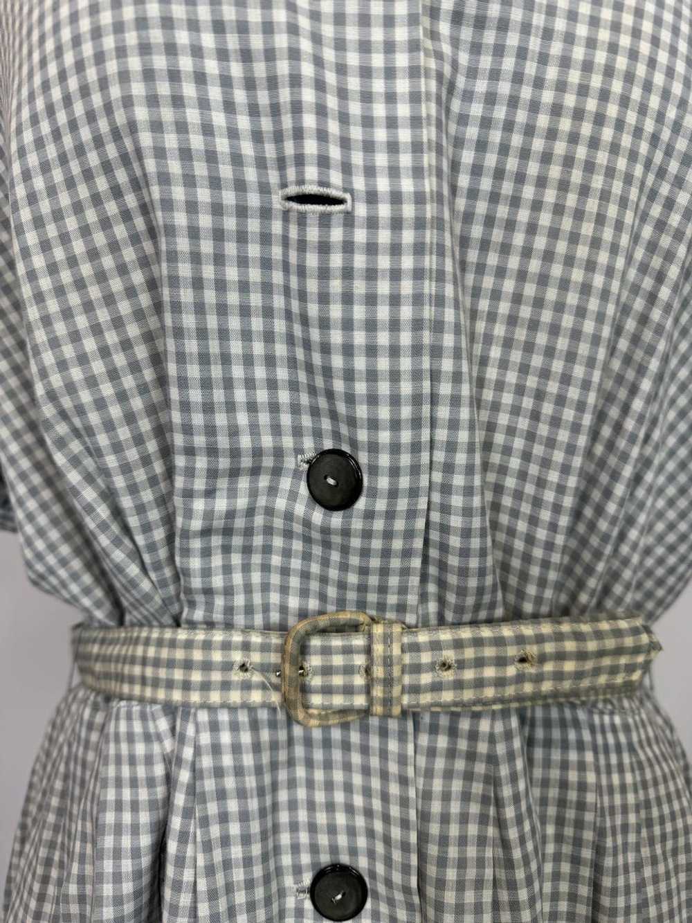 1950s - 1960s George Hess Blue and White Gingham … - image 4