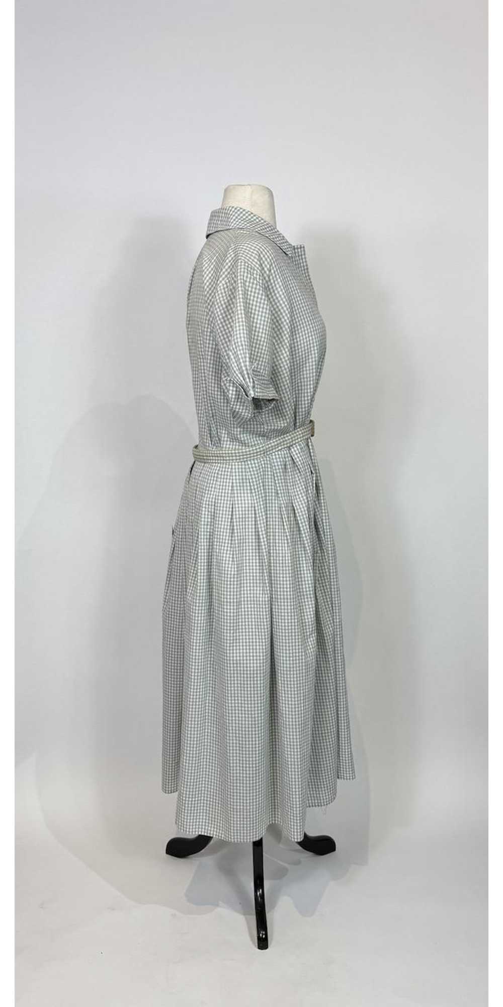 1950s - 1960s George Hess Blue and White Gingham … - image 5