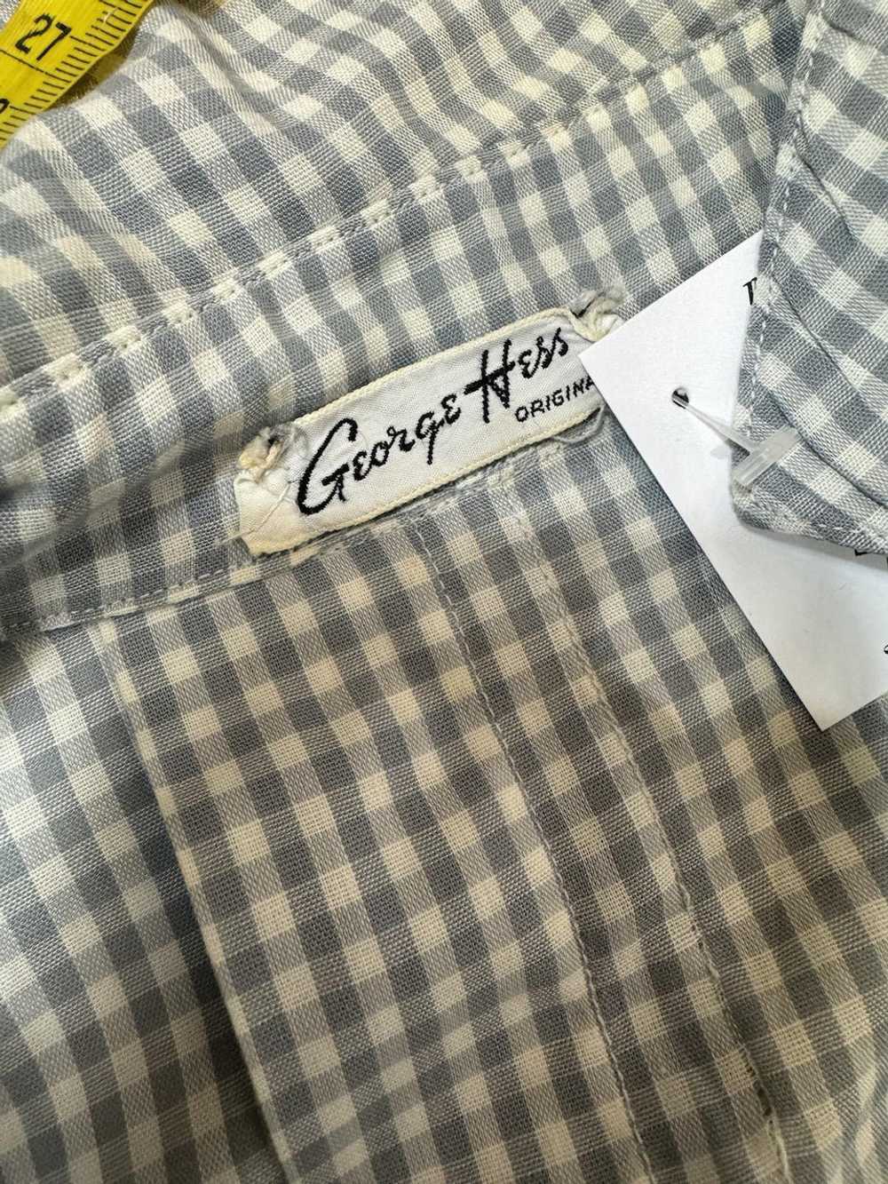 1950s - 1960s George Hess Blue and White Gingham … - image 8