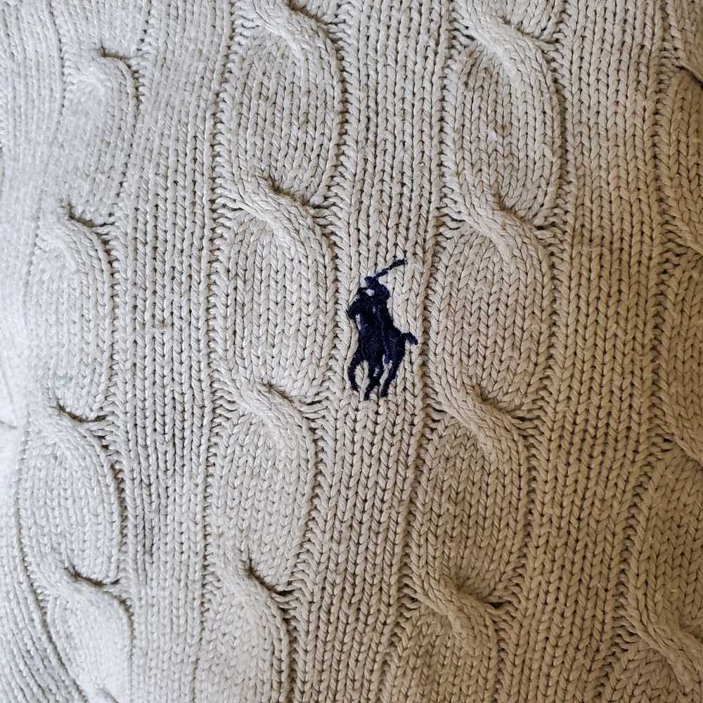 Polo Ralph Lauren Vintage 100% Silk Cableknit Swe… - image 3