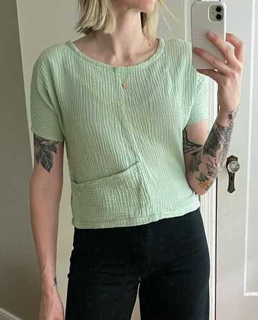 Handmade Pale Mint Cropped Box Top (XS) | Used,… - image 1