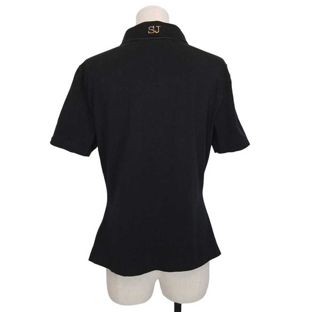 Vintage St. John Sport Polo Shirt Black Sz Medium - image 4