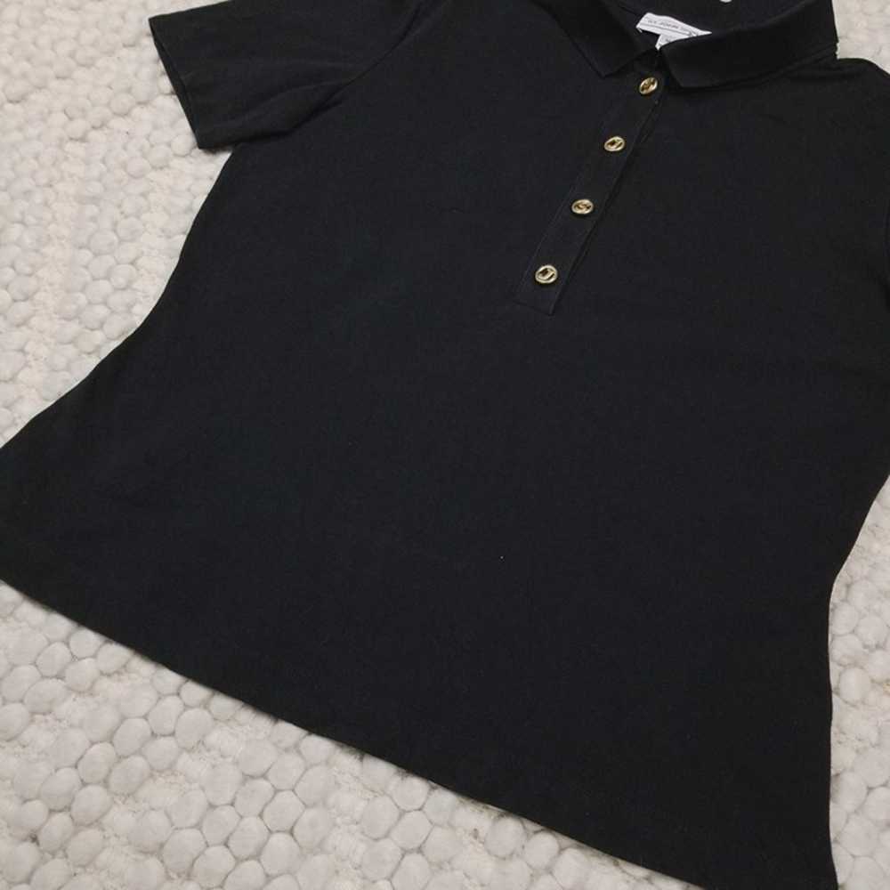 Vintage St. John Sport Polo Shirt Black Sz Medium - image 8