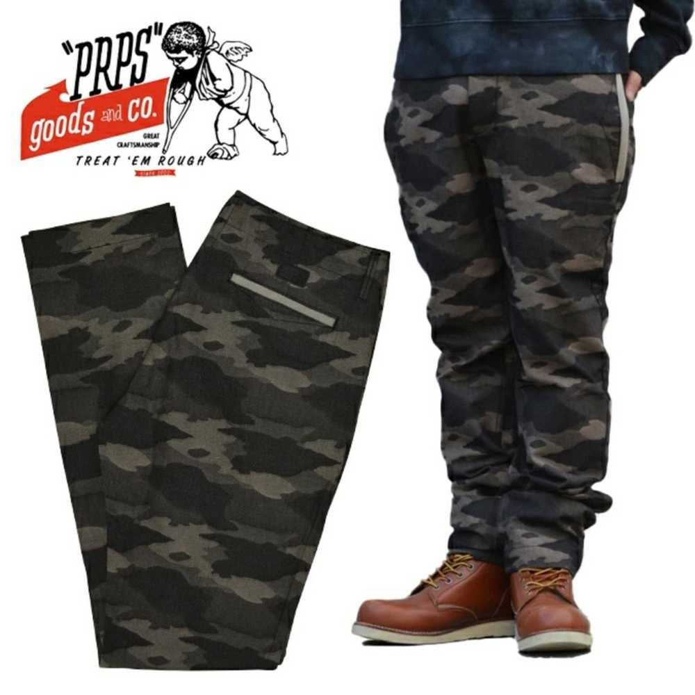 Prps PRPS GOODS Camo Chino Pants Mens 42 Brown Am… - image 4