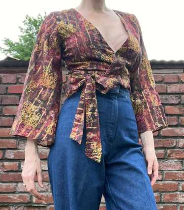 Roopa Pemmaraju Floral wrap blouse (XS) | Used,…