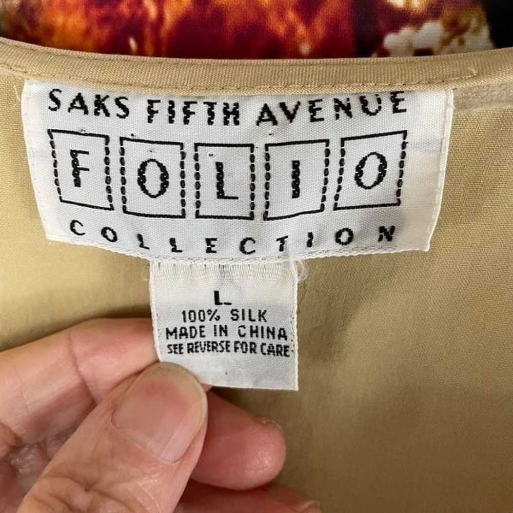 Vintage Saks Fifth Avenue Folio Collection Silk B… - image 3