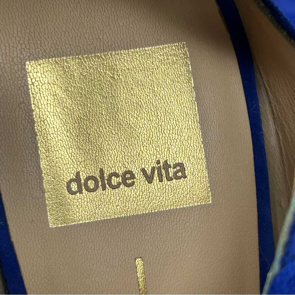 Dolce Vita Royal Blue Leather Platform Slingback … - image 10