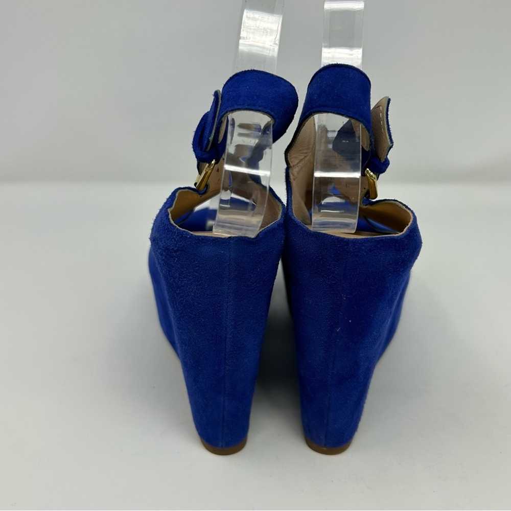 Dolce Vita Royal Blue Leather Platform Slingback … - image 9