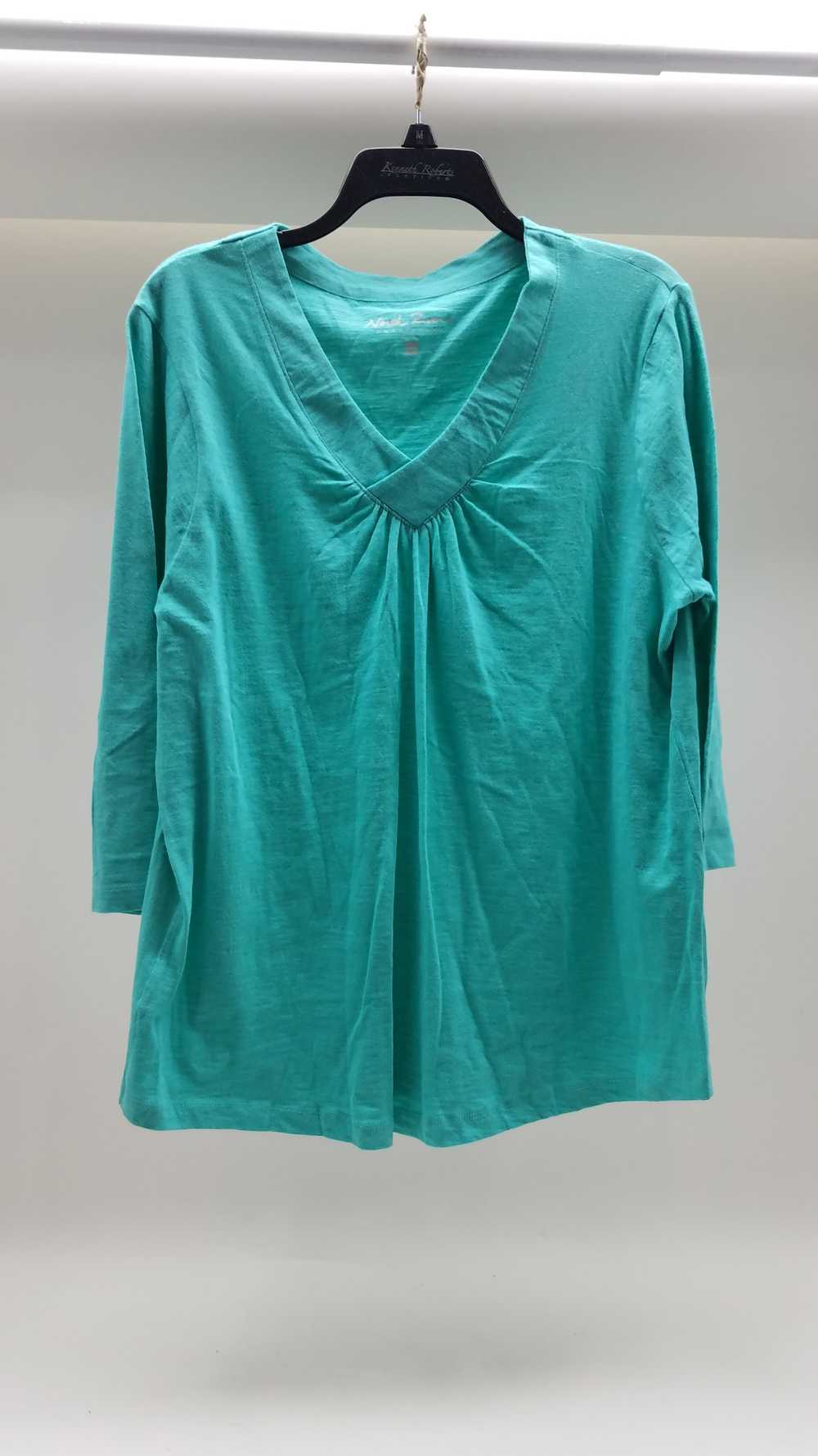 Women's NORTH RIVER Turquoise Blue Top XL - image 1