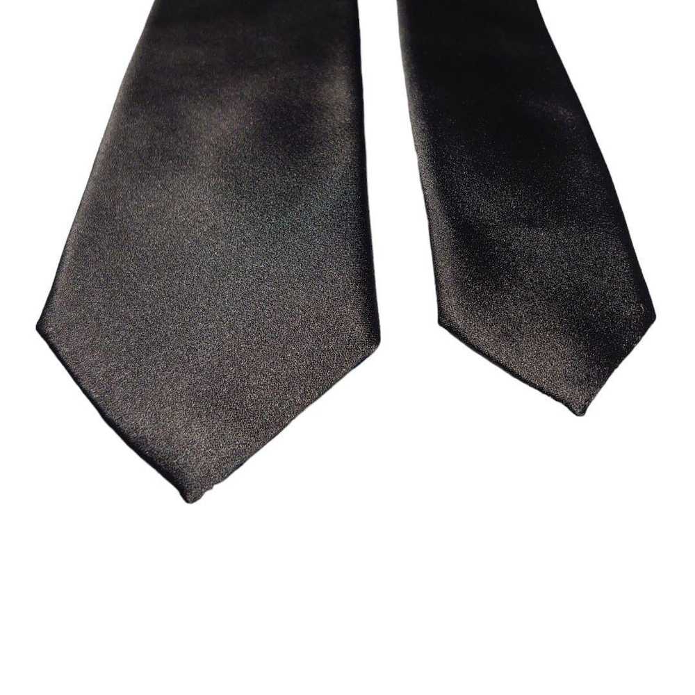 Dior Homme Gray Solid Plate Gloss Plain mens tie - image 2