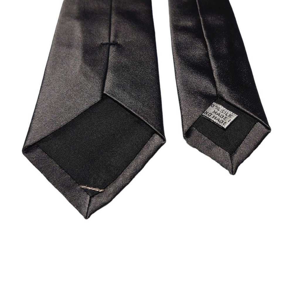 Dior Homme Gray Solid Plate Gloss Plain mens tie - image 3