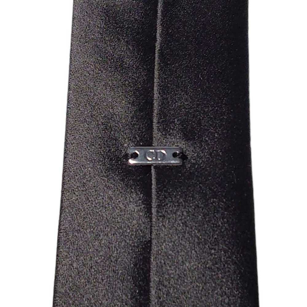 Dior Homme Gray Solid Plate Gloss Plain mens tie - image 5