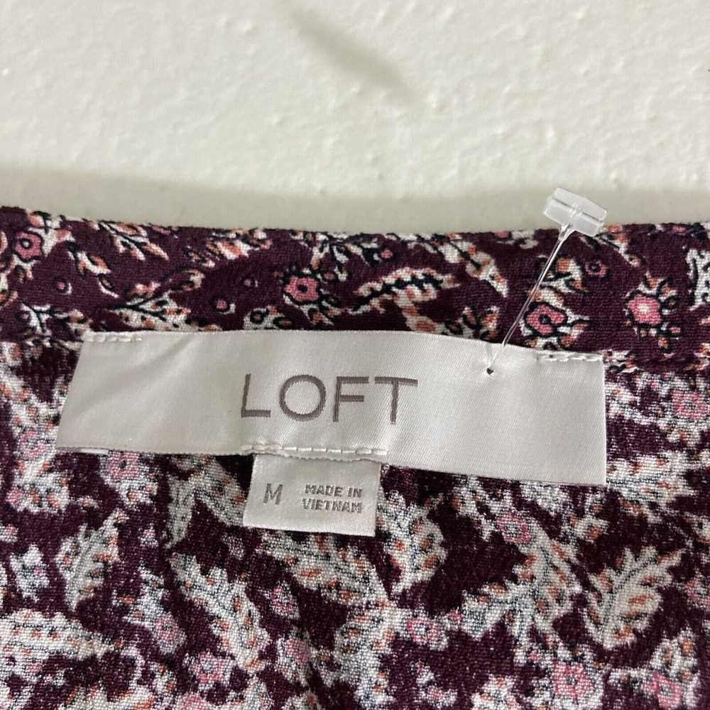 Loft Women's Long Sleeve Round Neck Blouse Size M… - image 11