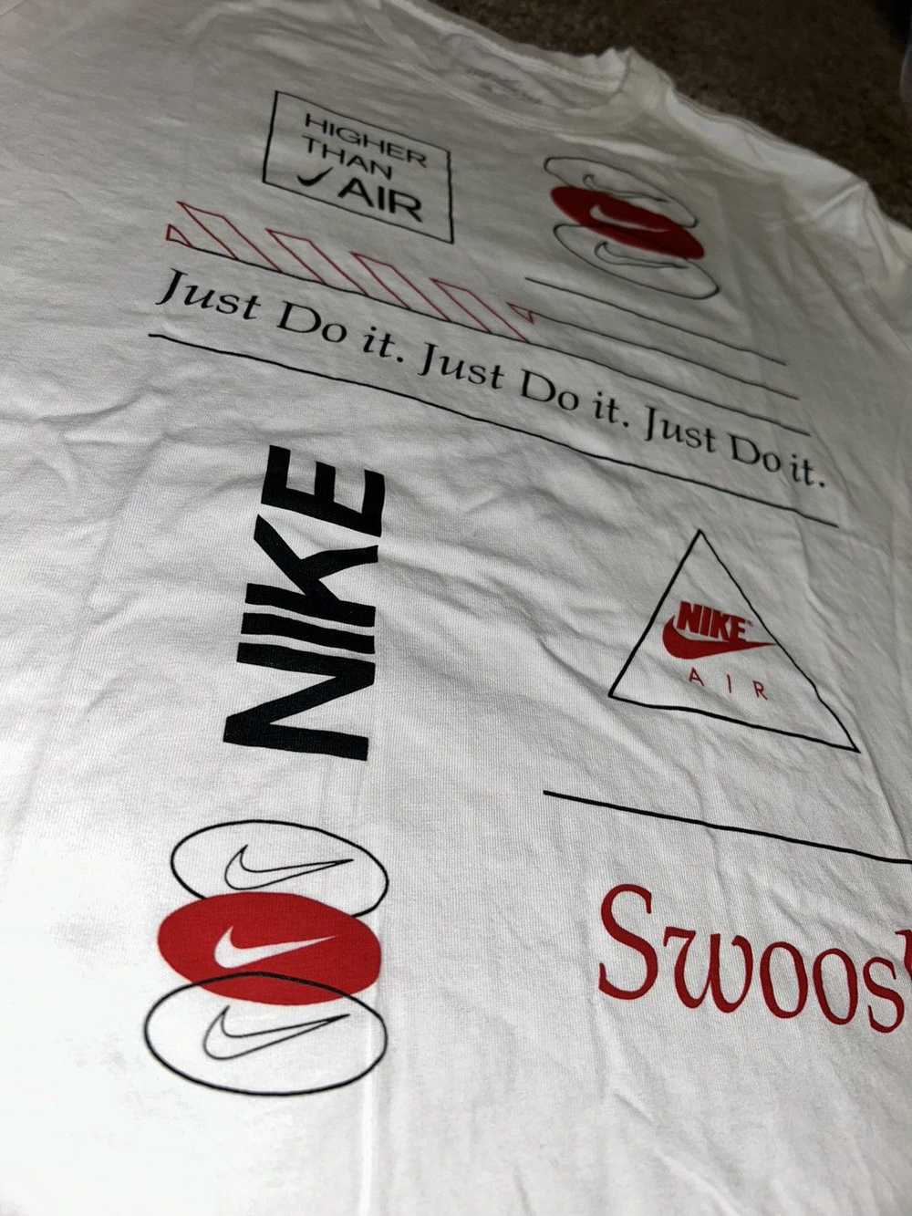 Nike NIKE ALL OVER LOGO PRINT TEE SHIRT - image 3