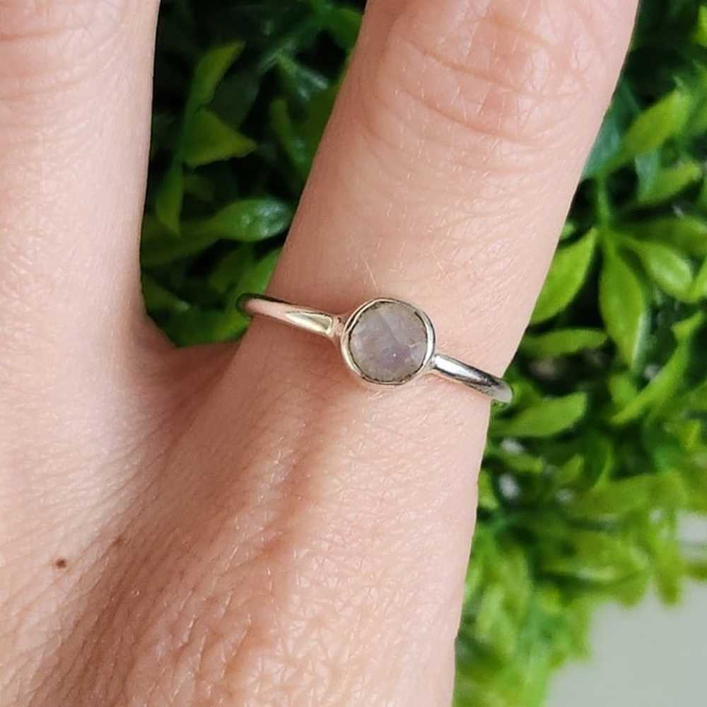 925 Sterling Silver Moonstone Ring - image 1